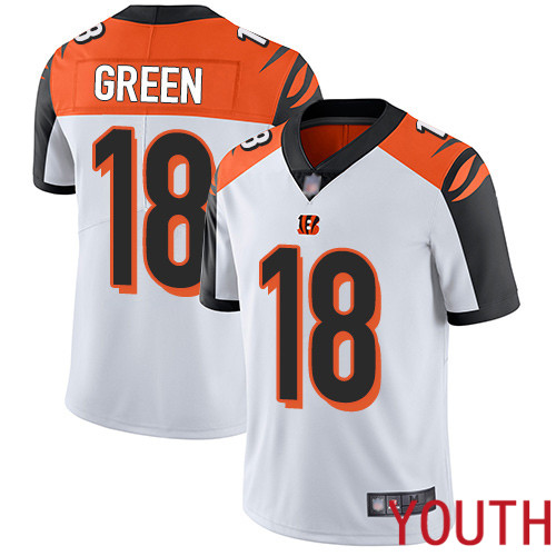 Cincinnati Bengals Limited White Youth A J Green Road Jersey NFL Footballl 18 Vapor Untouchable